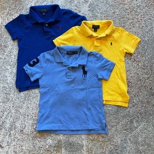 Three Polo Ralph Lauren Polo T Shirts in Size 5